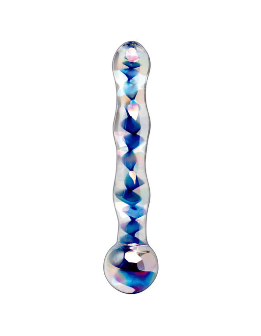 Icicles No. 8 7" Wavy Glass Dildo