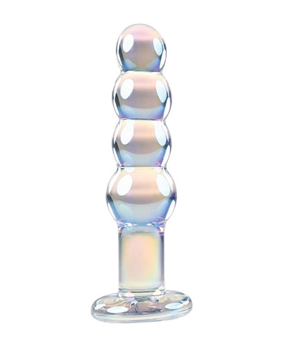 Playboy Jewels 4.75" Beaded Glass Dildo