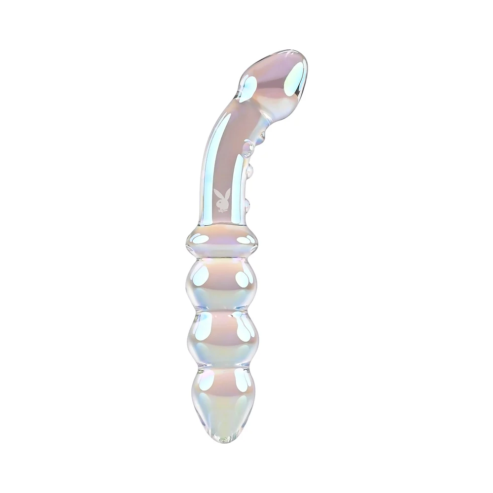 Playboy Jewels 6.75" Double Glass Dildo