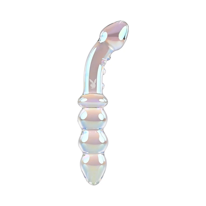 Playboy Jewels 6.75" Double Glass Dildo