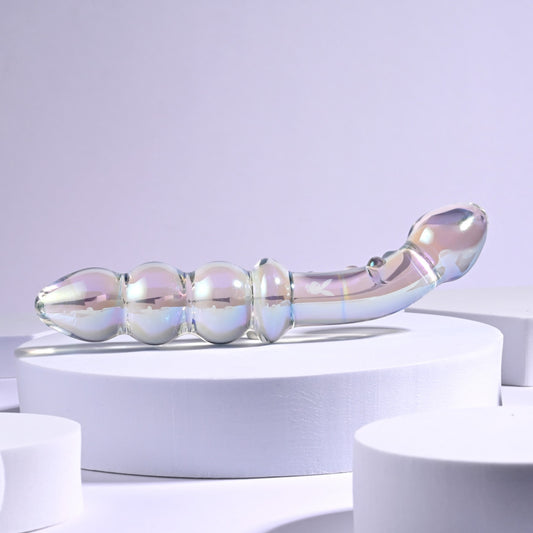 Playboy Jewels 6.75" Double Glass Dildo